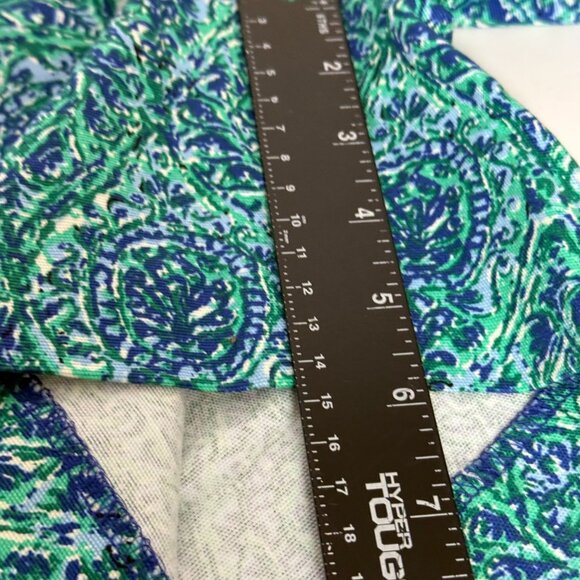 Talbots Tropical Ikat Medallion Shorts Size Petite 0P Resort Wear Preppy Casual - Picture 10 of 12